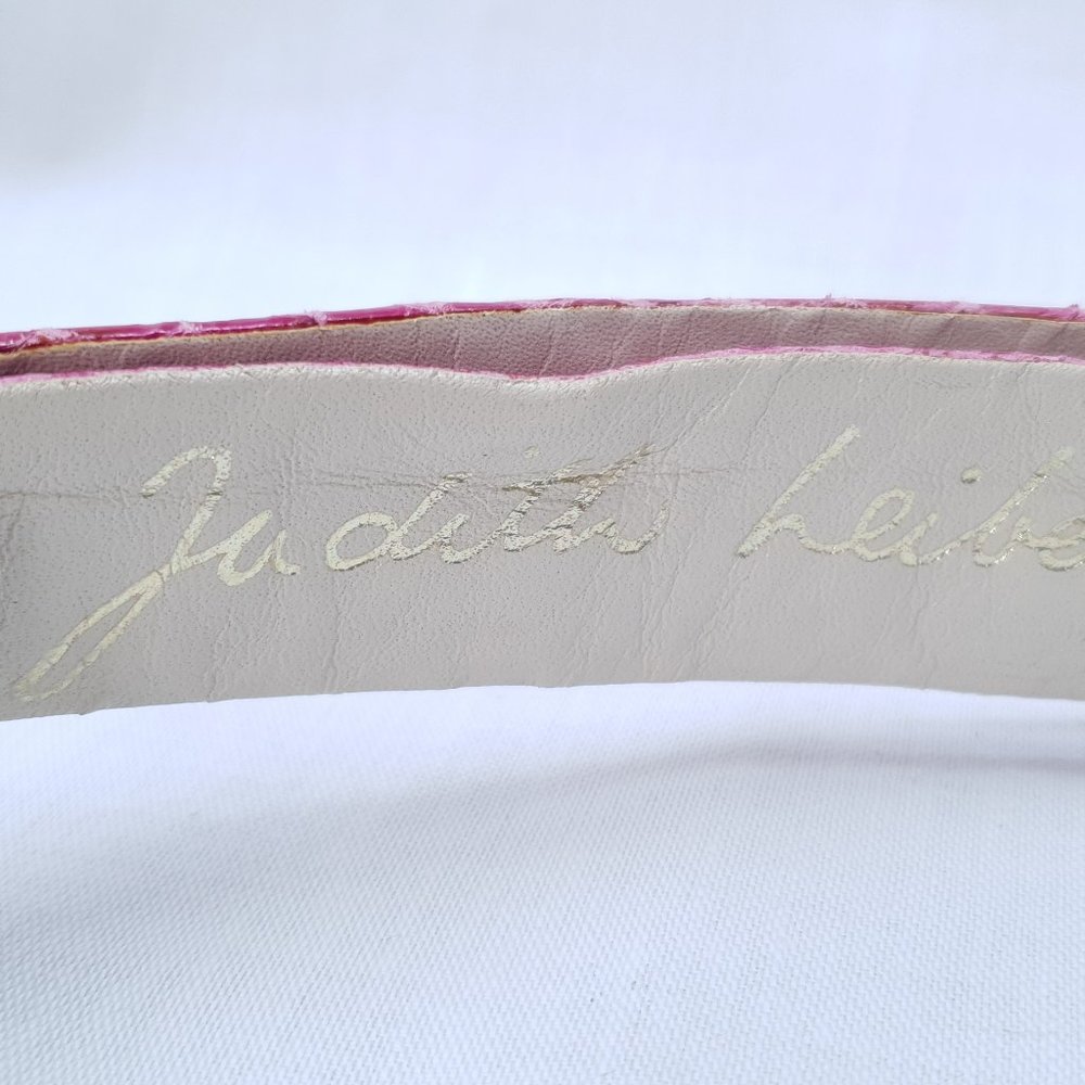 Judith Leiber adjustable leather belt skinny - Picture 2 of 3